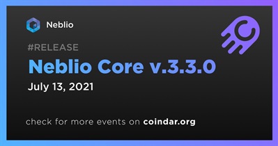 Neblio Core v.3.3.0