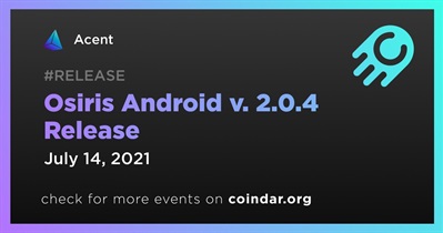 Lanzamiento de Osiris Android v. 2.0.4