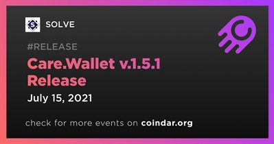Care.Wallet v.1.5.1 发布
