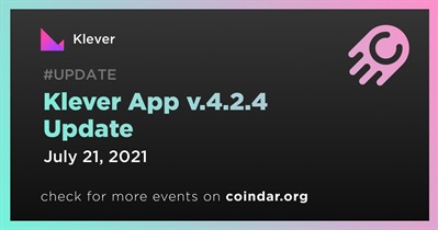 Klever App v.4.2.4 Update