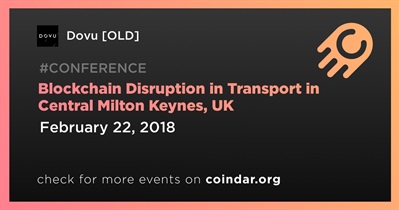 Interrupción de blockchain en el transporte en el centro de Milton Keynes, Reino Unido