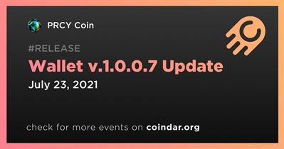 Wallet v.1.0.0.7 Update