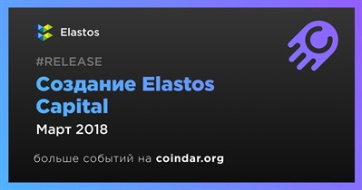 Создание Elastos Capital