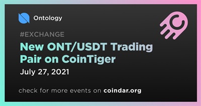 Cặp giao dịch ONT/USDT mới trên CoinTiger
