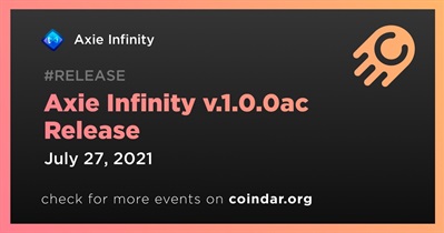 Phát hành Axie Infinity v.1.0.0ac