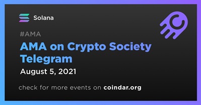 Crypto Society Telegram पर AMA