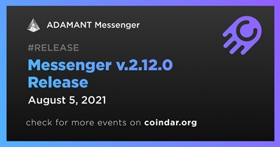 Lanzamiento de Messenger v.2.12.0