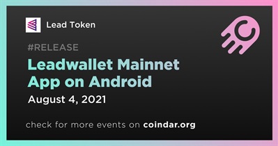 Android&#39;de Leadwallet Mainnet Uygulaması