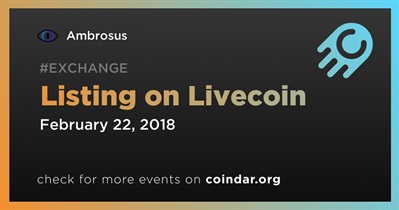 Livecoin पर लिस्टिंग