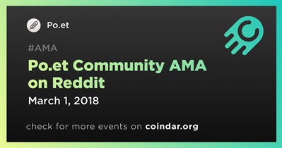 Po.et Community AMA sa Reddit