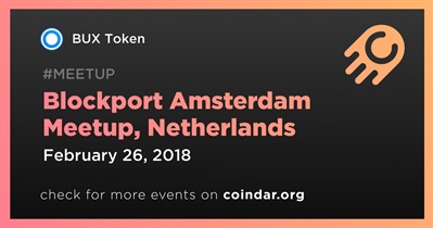 Blockport Amsterdam Meetup, 네덜란드