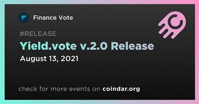 Lanzamiento de Yield.vote v.2.0