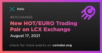 Novo par de negociação HOT/EURO na LCX Exchange