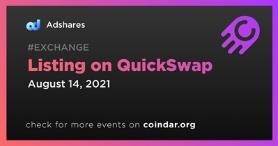 QuickSwap पर लिस्टिंग