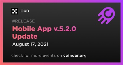 Mobile App v.5.2.0 Update