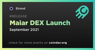 Maiar DEX Launch