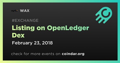 Listing on OpenLedger Dex
