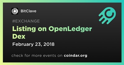 Listado en OpenLedger Dex