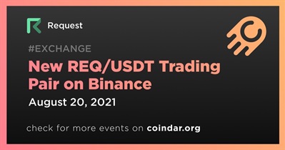 New REQ/USDT Trading Pair on Binance