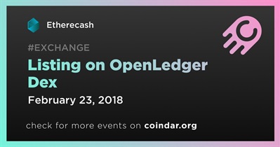 OpenLedger Dex पर लिस्टिंग