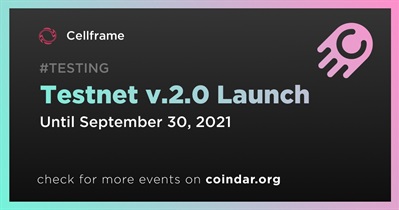 Lançamento do Testnet v.2.0