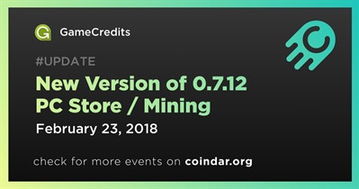 New Version of 0.7.12 PC Store / Mining