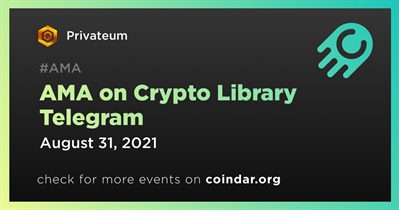 Crypto Library Telegram पर AMA