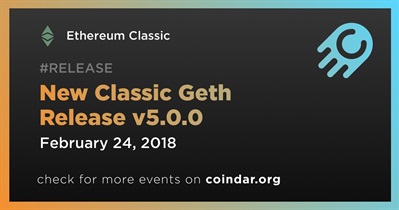 New Classic Geth Release v5.0.0