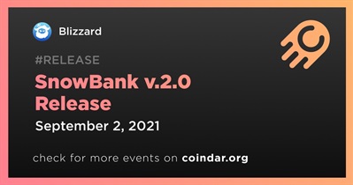 SnowBank v.2.0 Release