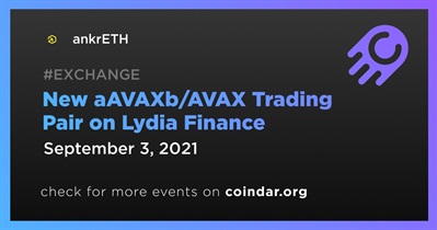 Lydia Finance पर नई aAVAXb/AVAX ट्रेडिंग जोड़ी