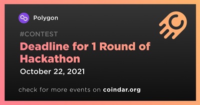 Fecha límite para 1 ronda de Hackathon