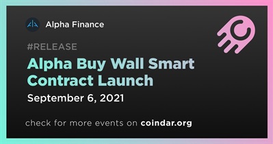 Alpha Buy Wall Smart Contract Launch