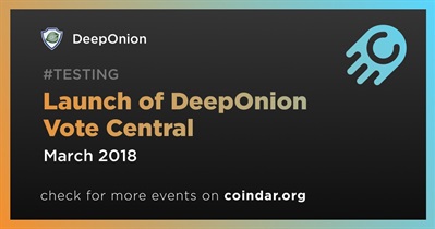 Paglunsad ng DeepOnion Vote Central