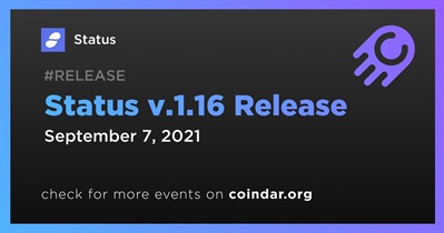 Status v.1.16 Release