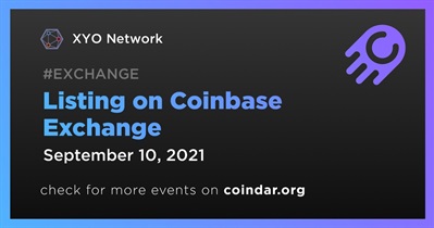 Lên danh sách tại Coinbase Exchange