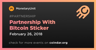 Partnership With Bitcoin Sticker