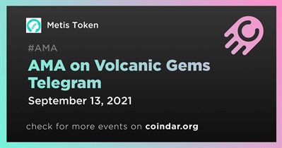 AMA em Volcanic Gems Telegram