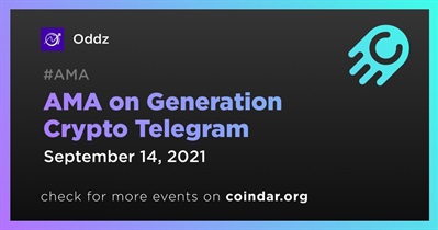 Generation Crypto Telegram पर AMA