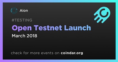 Buksan ang Testnet Launch