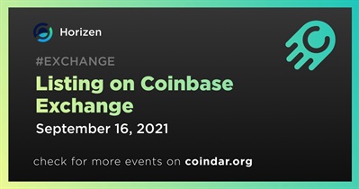 Coinbase Exchange पर लिस्टिंग