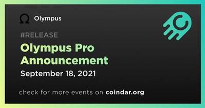 Olympus Pro Announcement