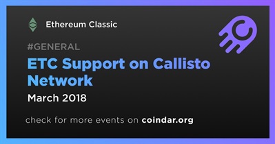 Callisto 网络上的 ETC 支持