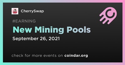 New Mining Pools