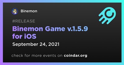 iOS용 Binemon 게임 v.1.5.9