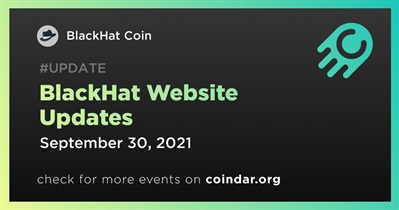 BlackHat Website Updates