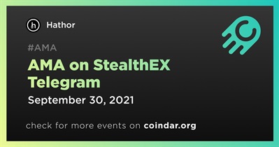 StealthEX Telegram'deki AMA etkinliği