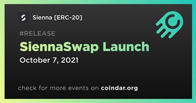 SiennaSwap Launch
