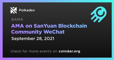 SanYuan Blockchain Community WeChat의 AMA