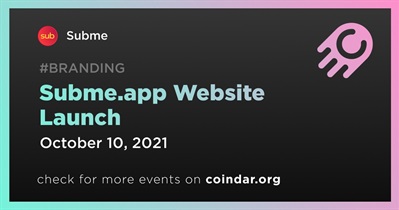 Lançamento do site Subme.app