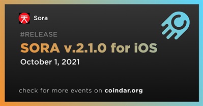 SORA v.2.1.0 for iOS